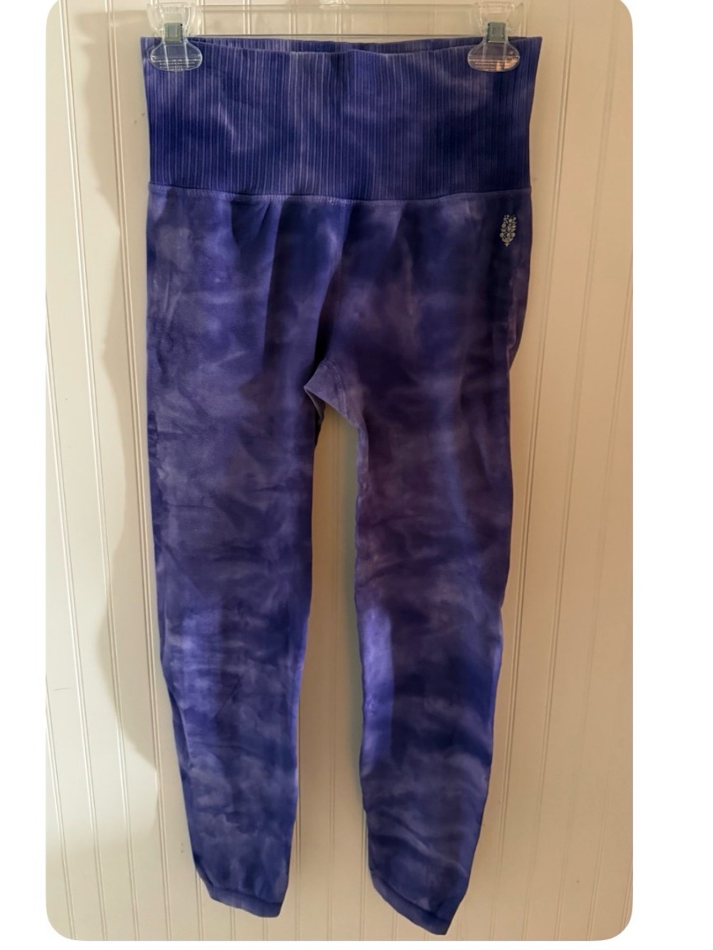 FREE PEOPLE Movement High Waist Purple Tie-Dye Leggings|Sz. S Waist 13.5-17”EUC